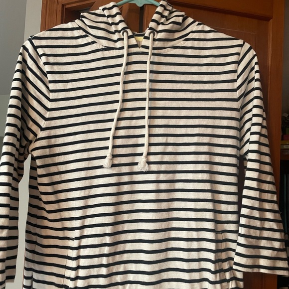 Striped Hooded Light- Weight Sweatshirt - Picture 3 of 8